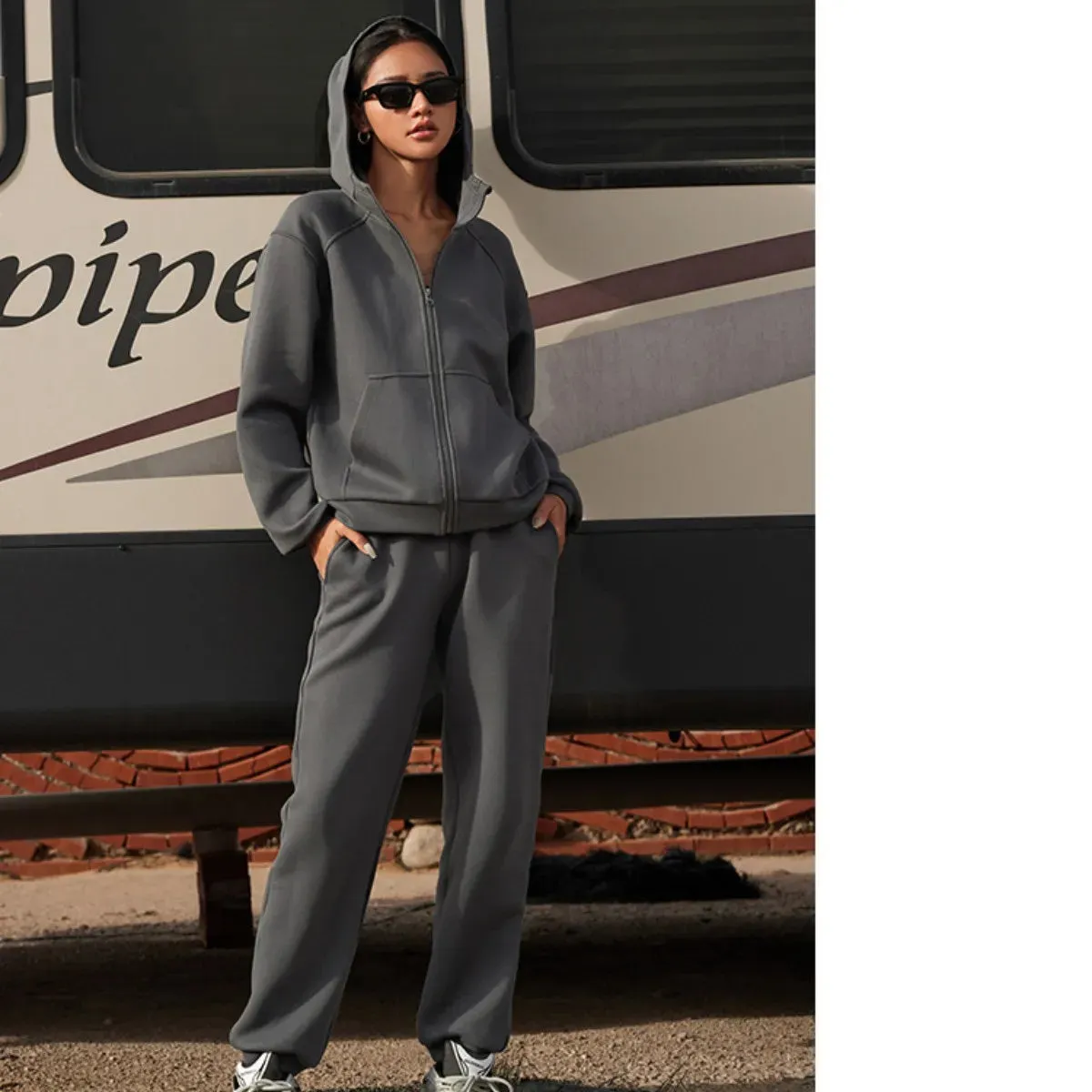 2-Piece Jogger Set Hooded Sweatshirt & Pants