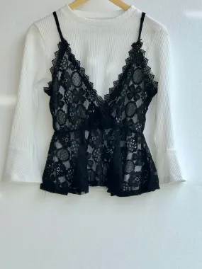 2 Piece Lace Cami - Black