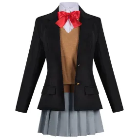 2.5 Dimensional Seduction Mikari Tachibana Women Black Uniform Cosplay Costume