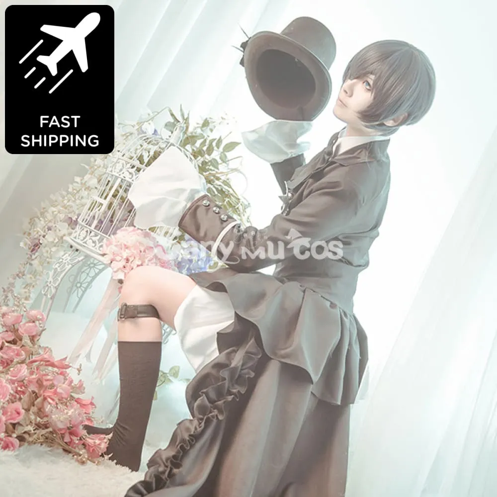 【48H To Ship】Anime Black Butler Kuroshitsuji Ciel Phantomhive Classical Tailcoat Suit Costume