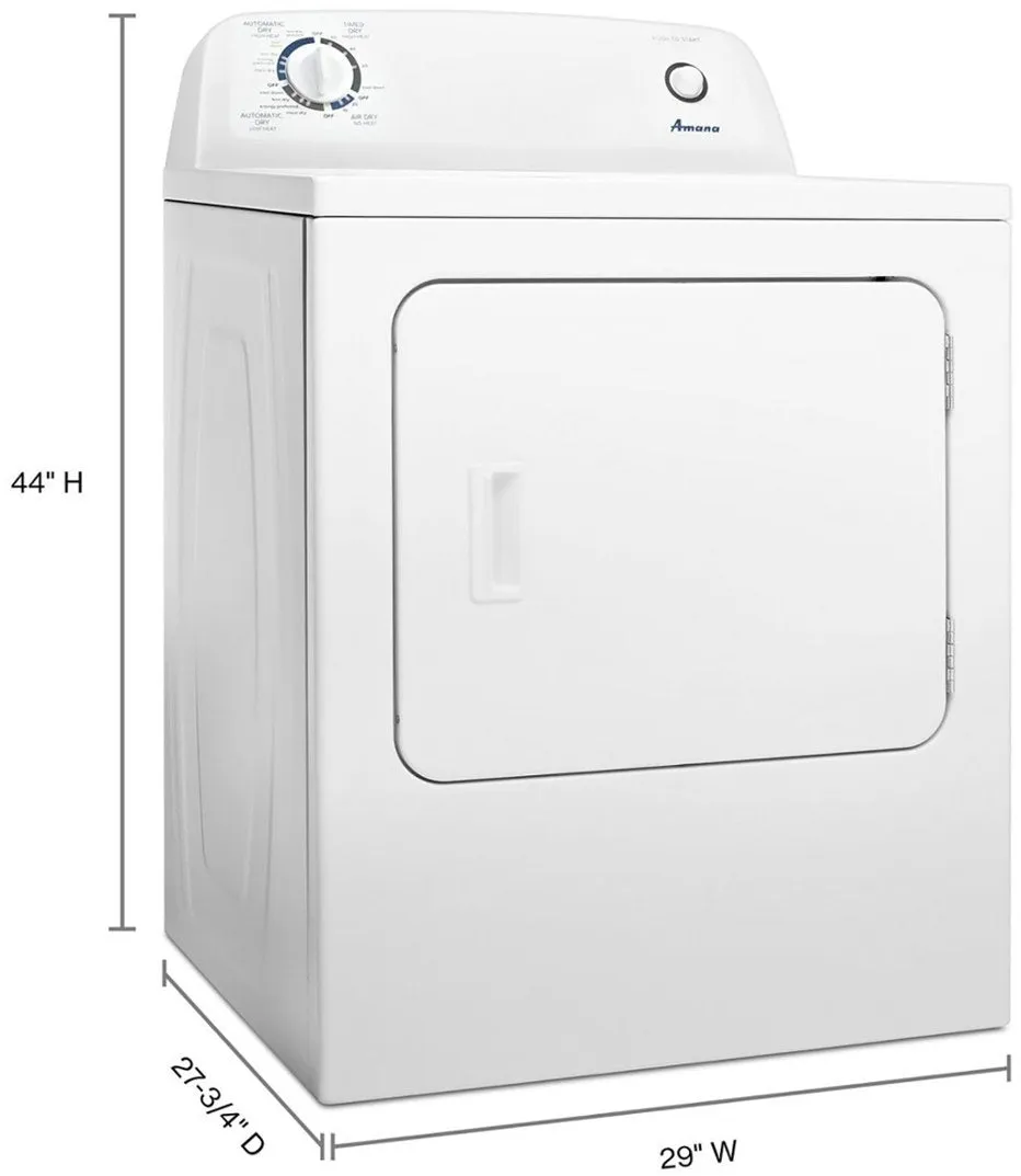 6.5 CU. FT. ELECTRIC DRYER WITH WRINKLE PREVENT OPTION