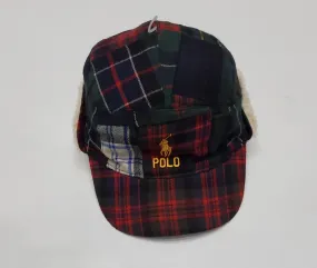 793001 Polo Ralph Lauren Plaid Fur Lined Adjustable Strap Back