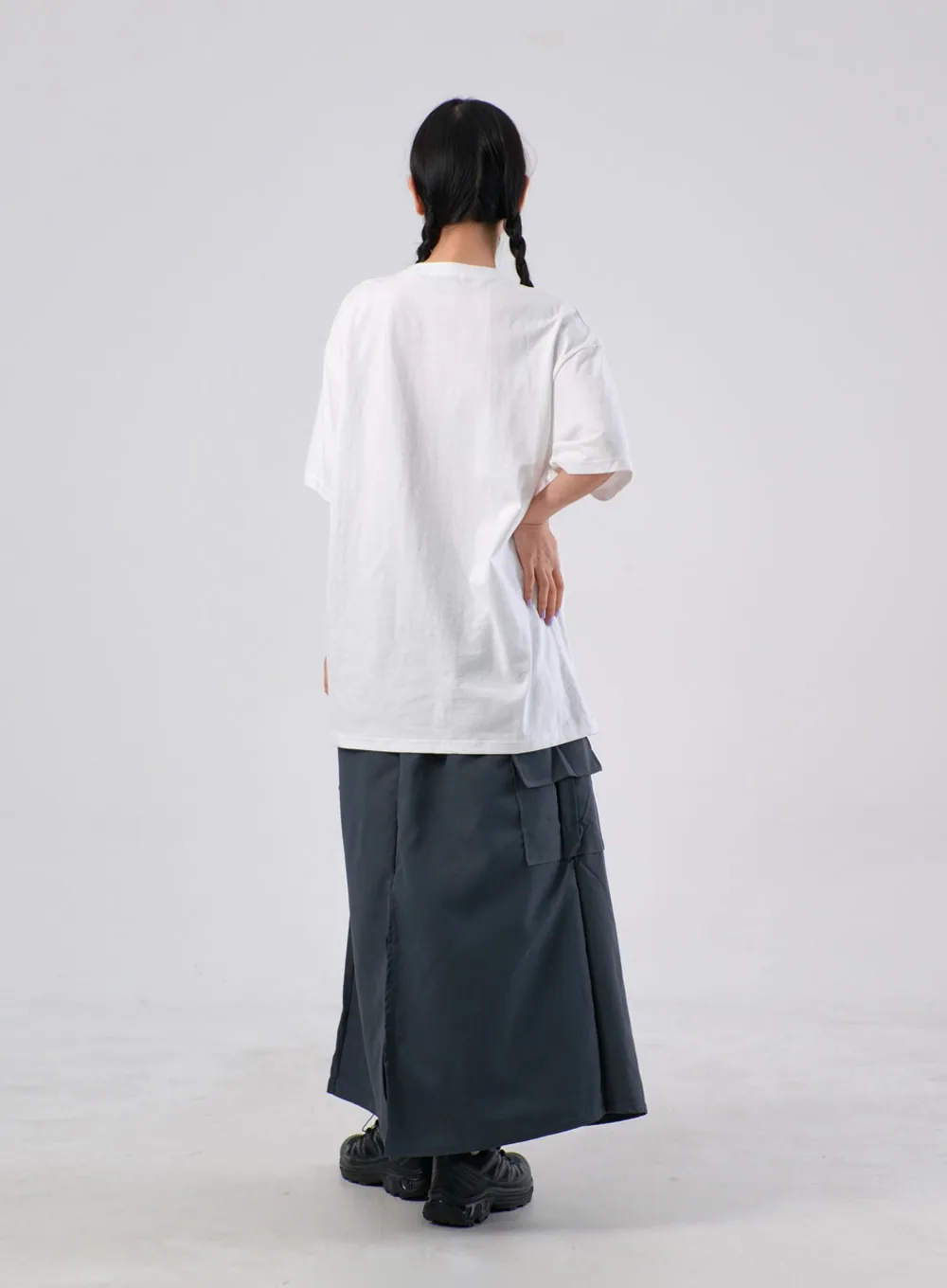 A-Line Cargo Maxi Skirt IA304