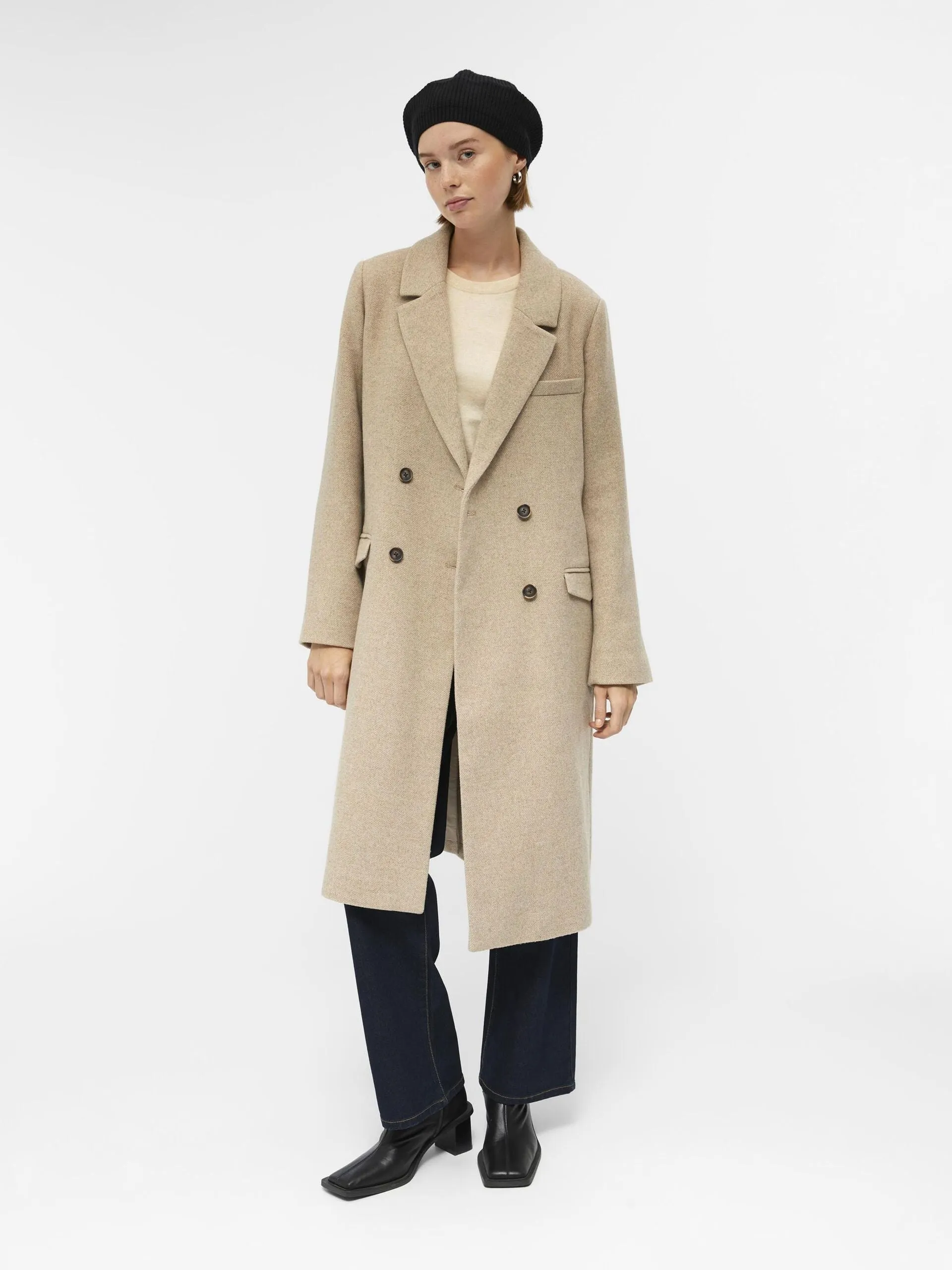 ADA LONG COAT (HUMUS/MELANGE)