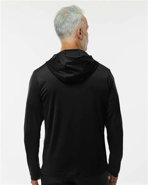 Adidas Lightweight Performance Quarter-Zip Hooded Pullover A596