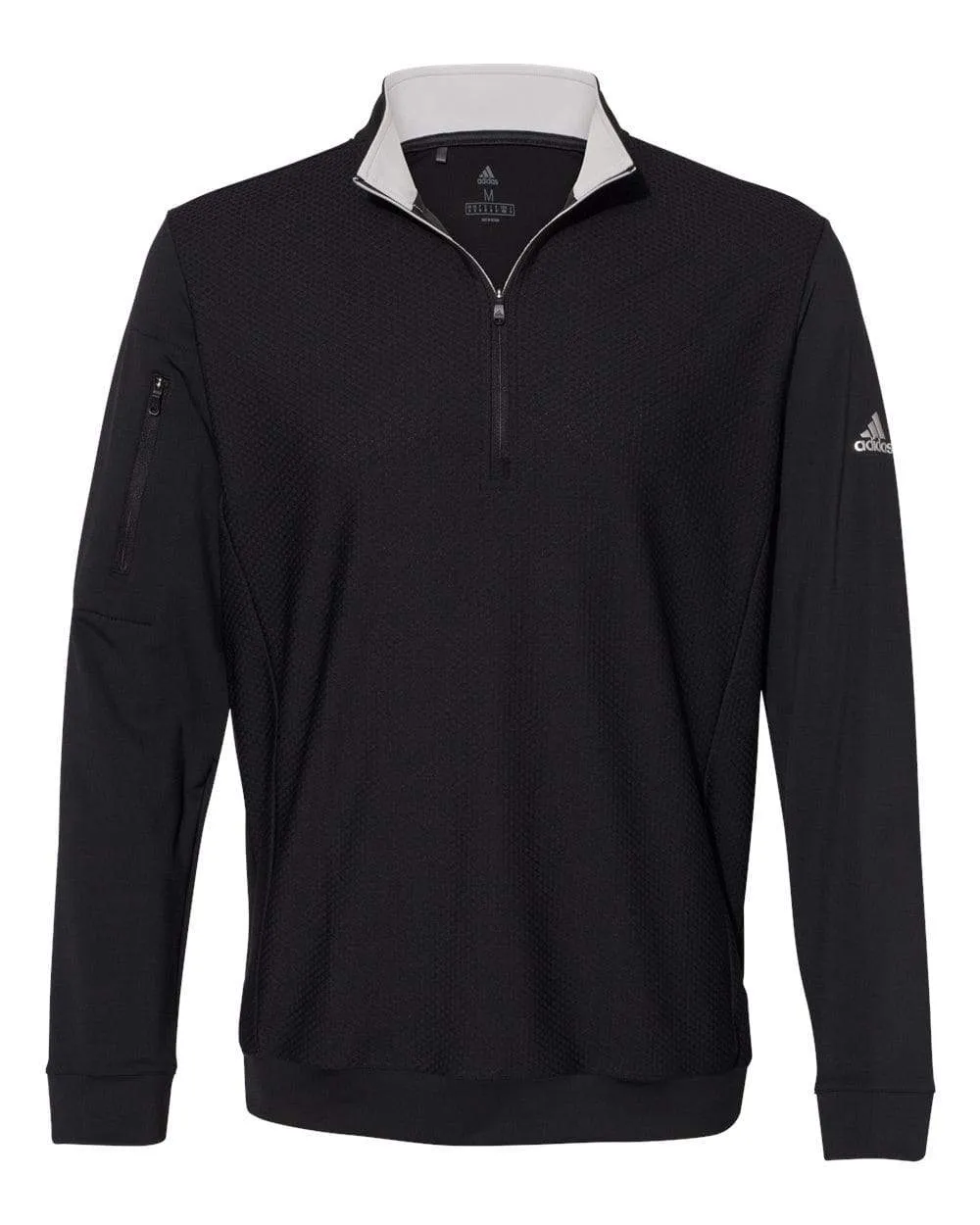 adidas - Men's Performance Texture Quarter-Zip Pullover