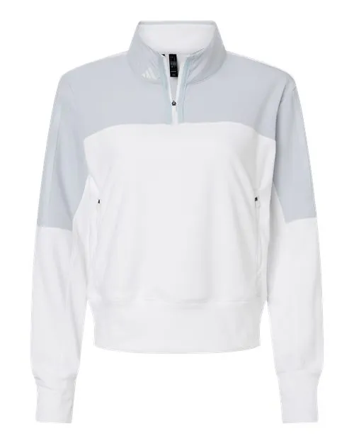 adidas Women's Fleece Quarter-Zip Pullover