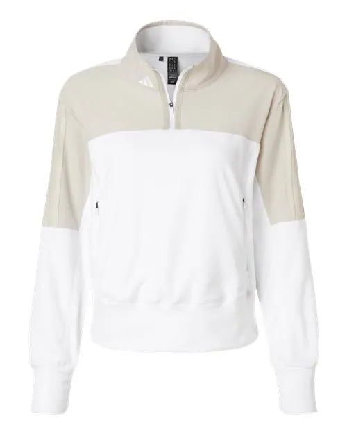 adidas Women's Fleece Quarter-Zip Pullover