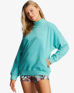 A/Div Canyon Mock Neck Sweatshirt - Lagoon