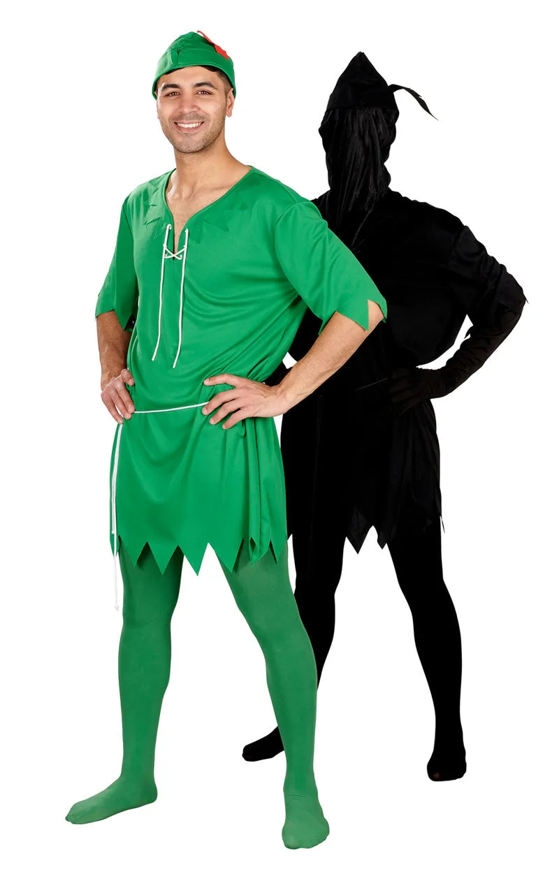 Adult Unisex 2 in 1 Lost Boy & His Shadow Costume