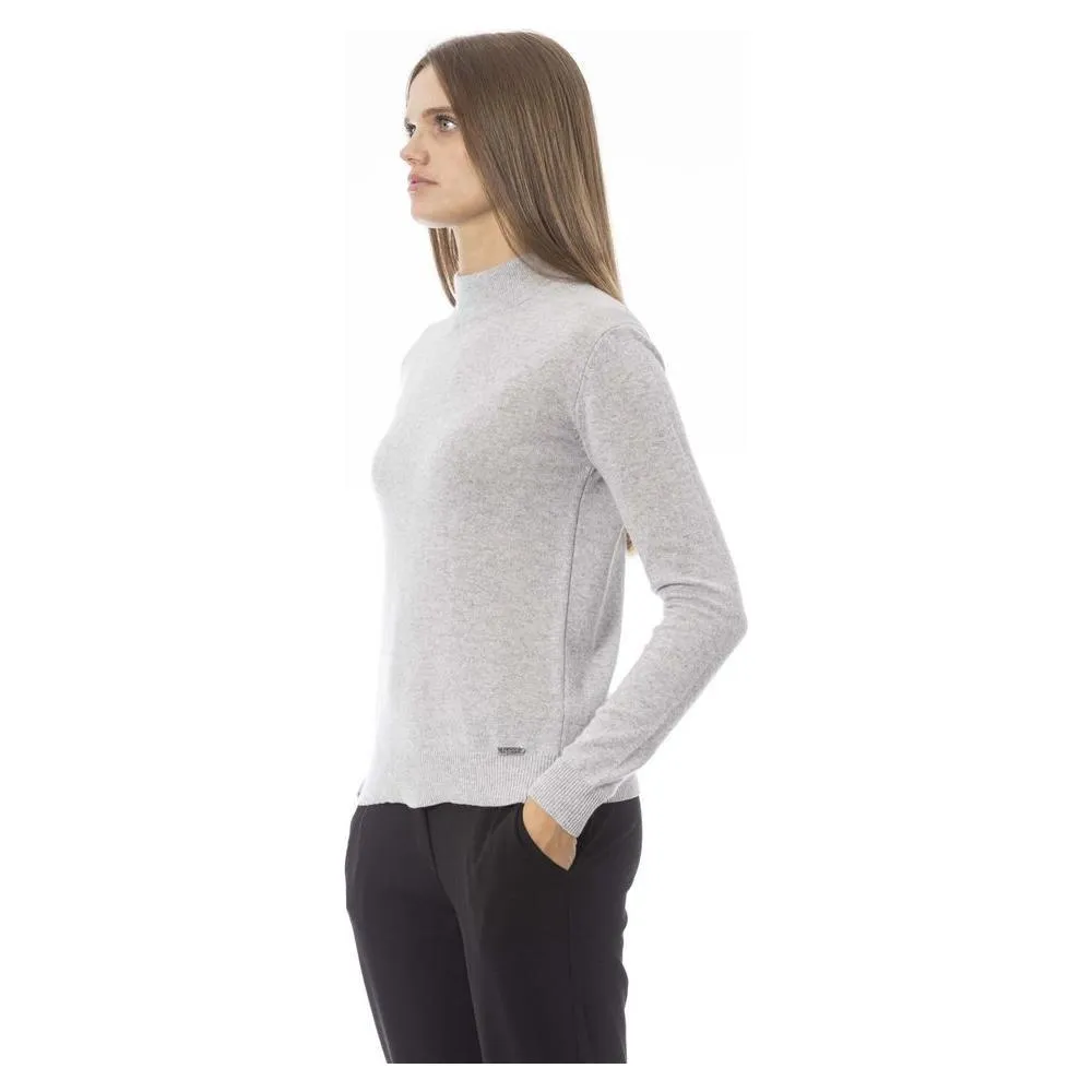 Baldinini Trend Gray Cashmere Women Sweater