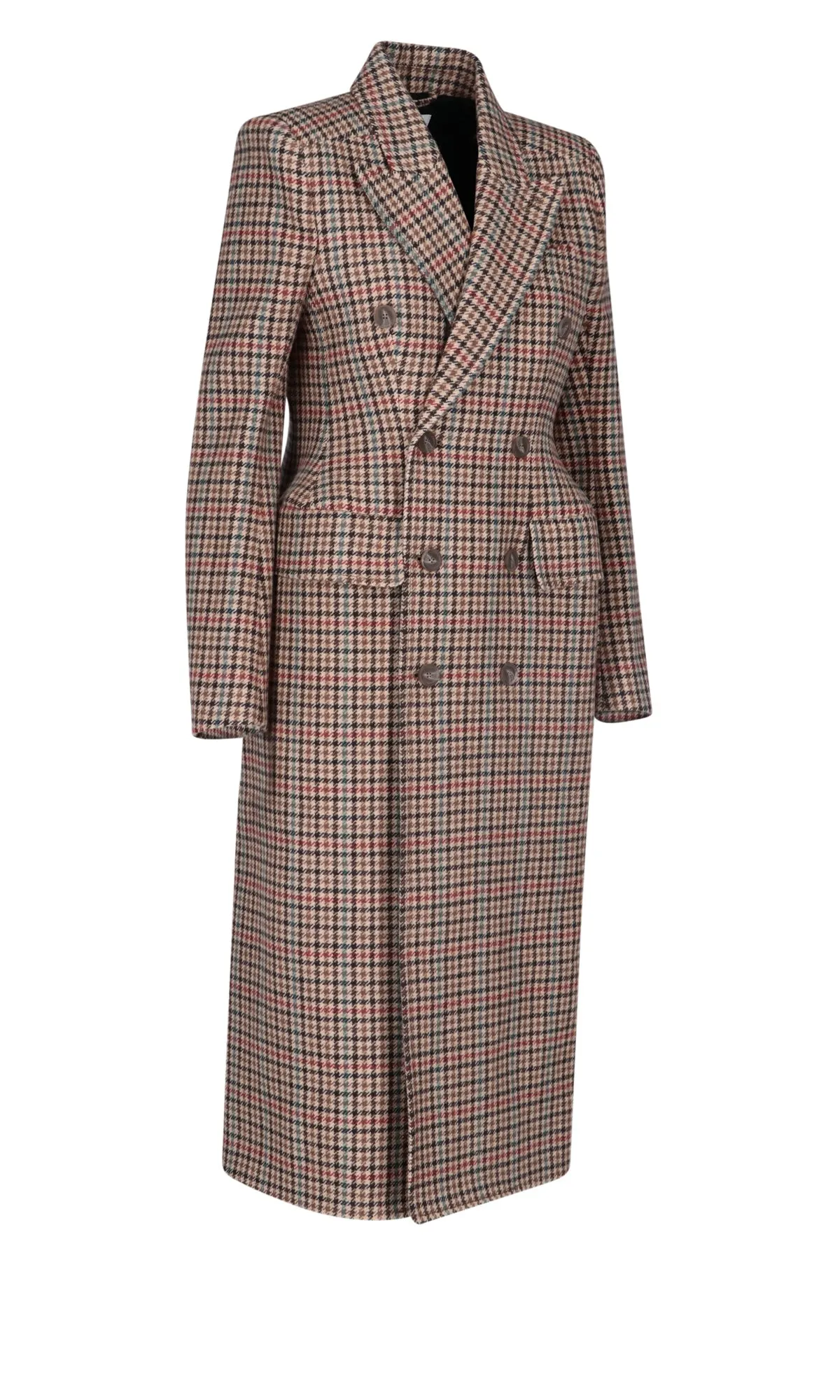 Balenciaga Checked Tailored Coat