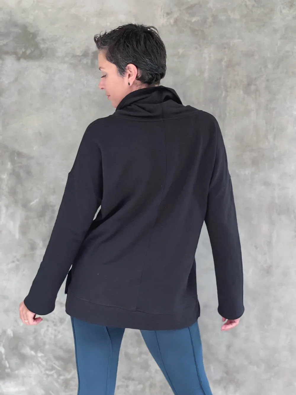 Bamboo Fleece Cowl Neck Sweatshirt