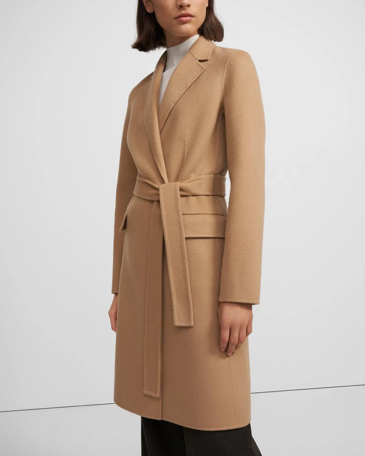 Belted Coat in Cashmere