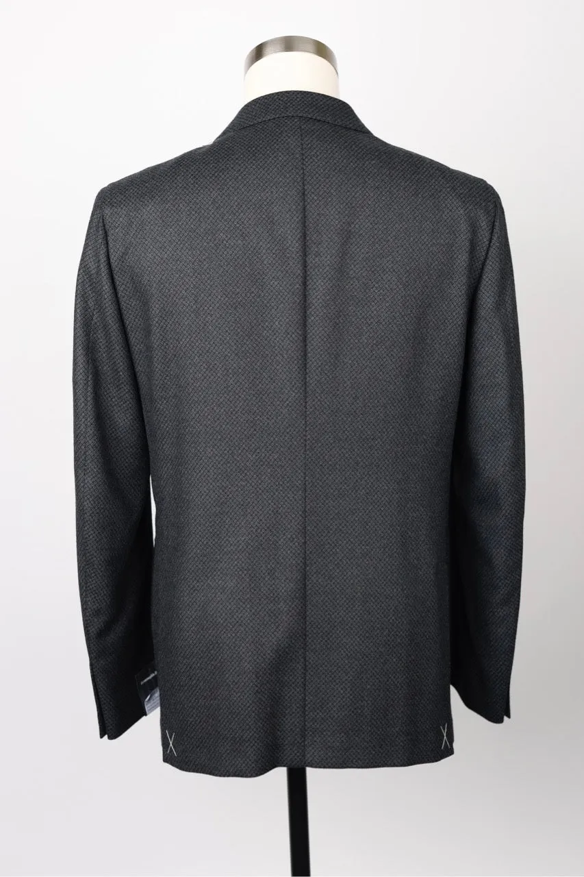 Birdseye Pattern Wool Sports Coat