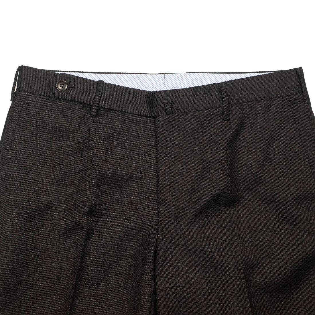 Brown cavalry twill wool trousers