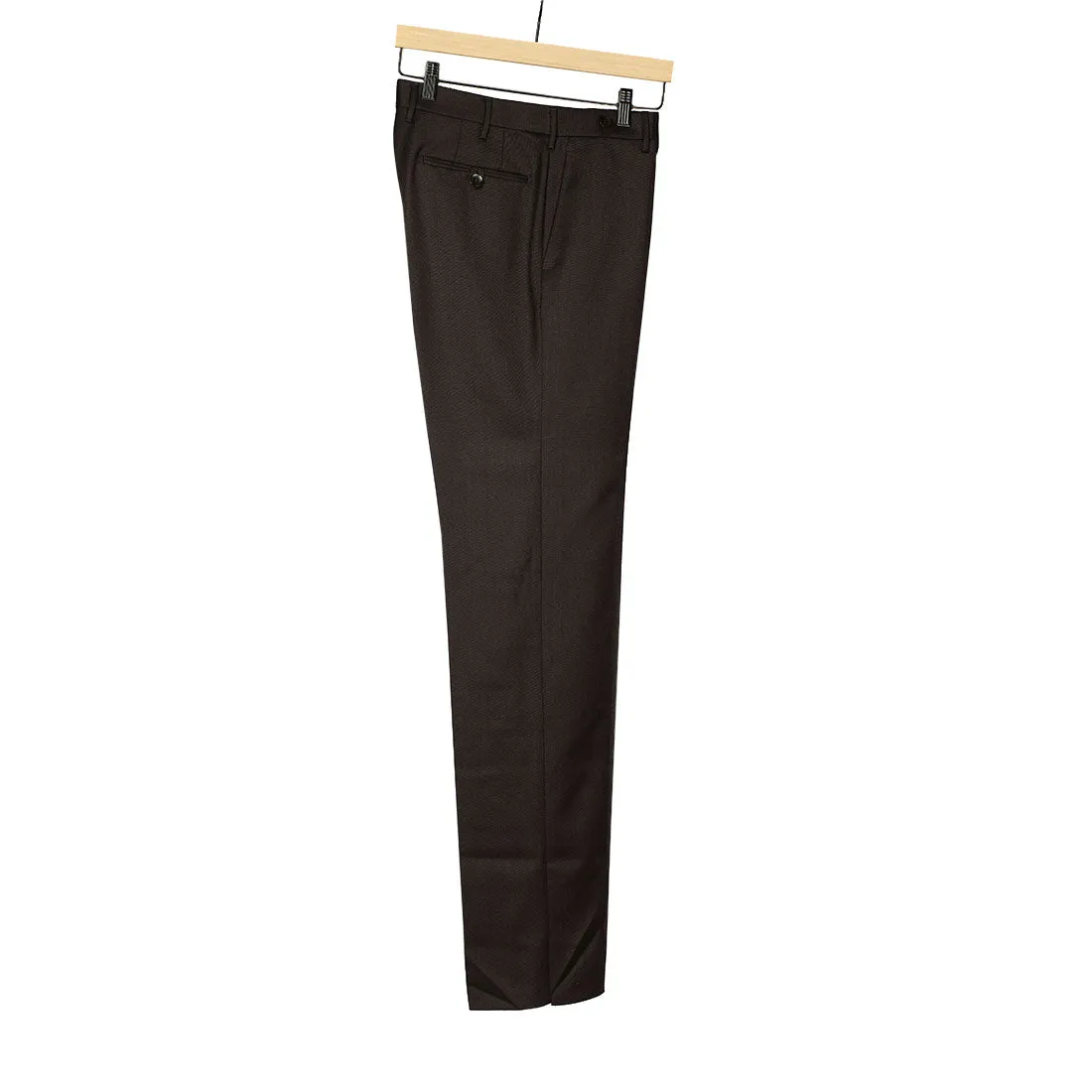 Brown cavalry twill wool trousers