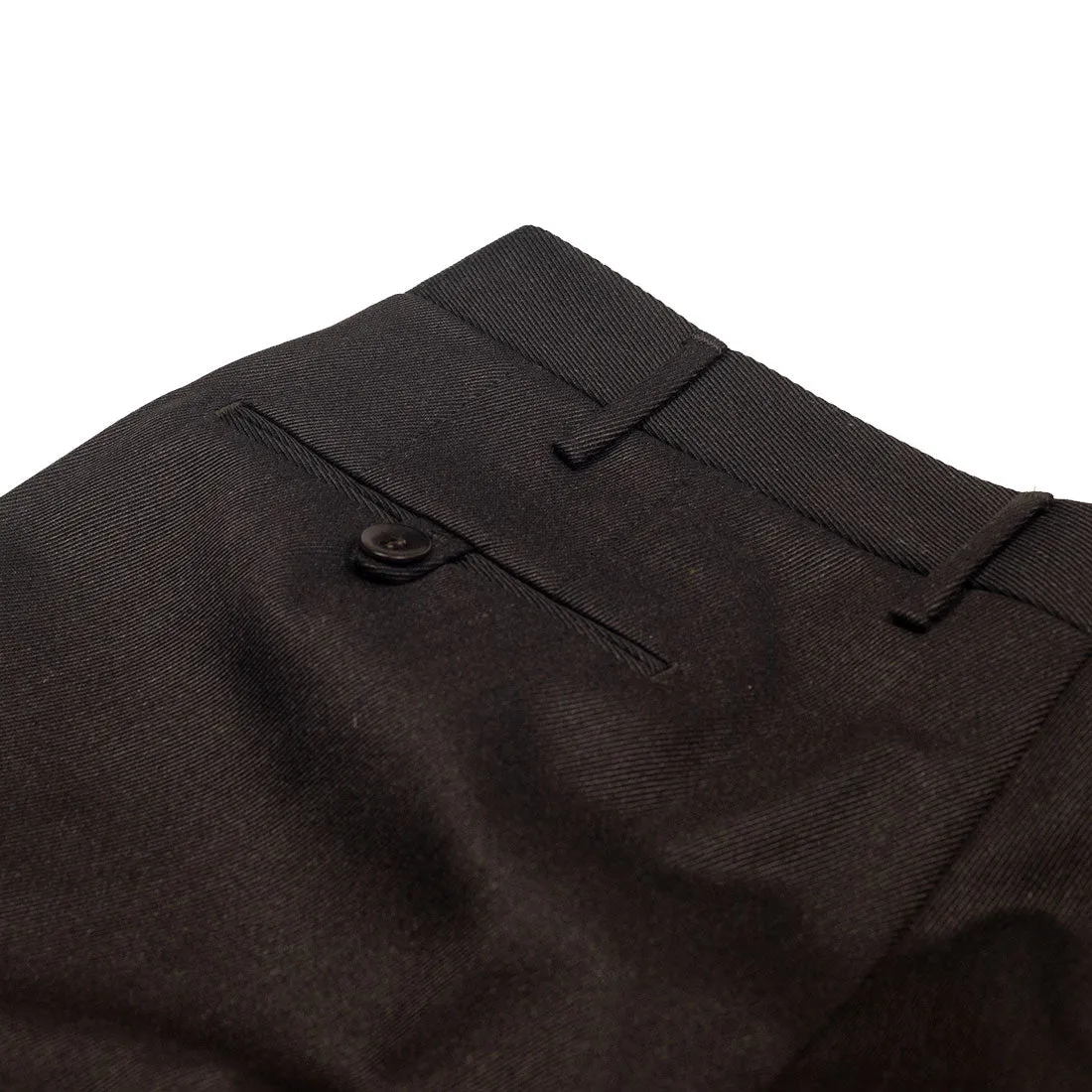 Brown cavalry twill wool trousers