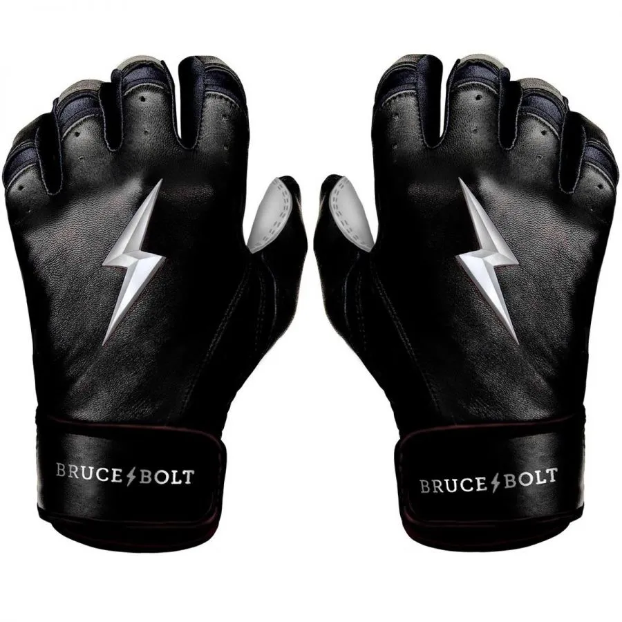 Bruce Bolt Youth Premium Pro Short Cuff Chrome Series Pair of Batting Gloves