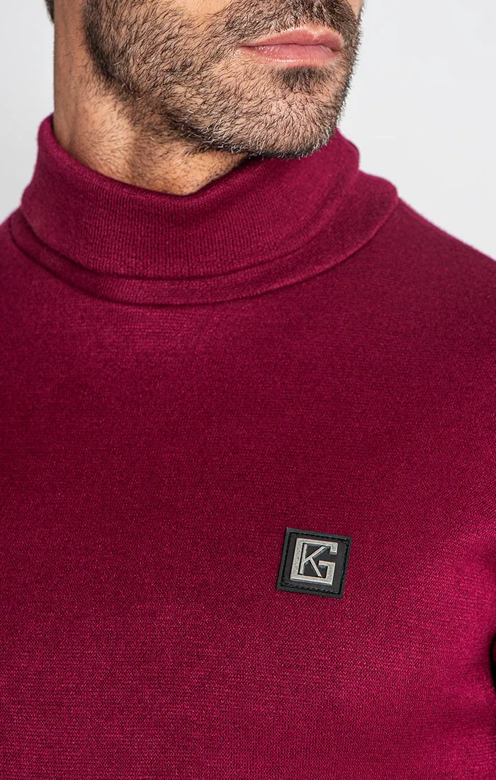 Burgundy Smooth Turtleneck