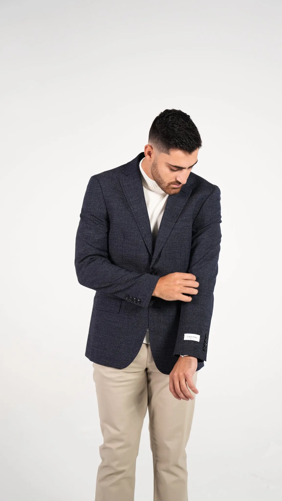 Calvin Klein 2 Button Sport Jacket - Navy Blue