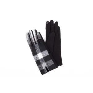 Caracol Stretch Knit Gloves 9002-BLK Black/White