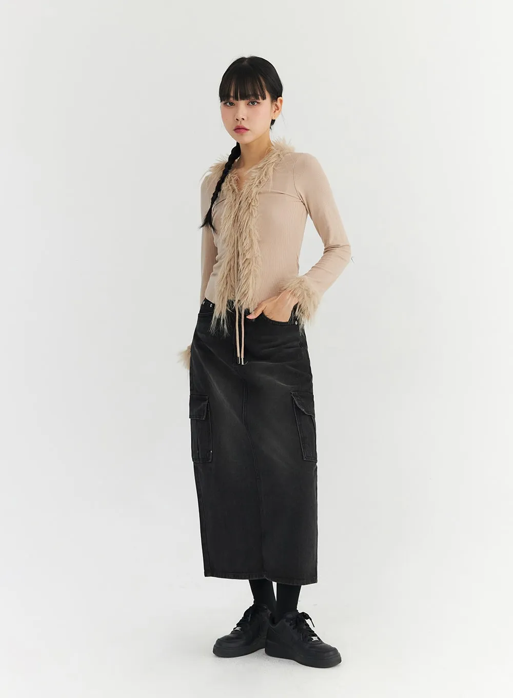 Cargo Maxi Skirt CO327