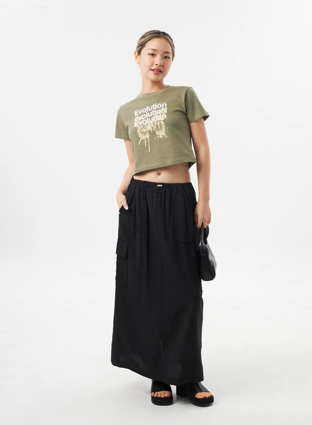 Cargo Maxi Skirt CU302