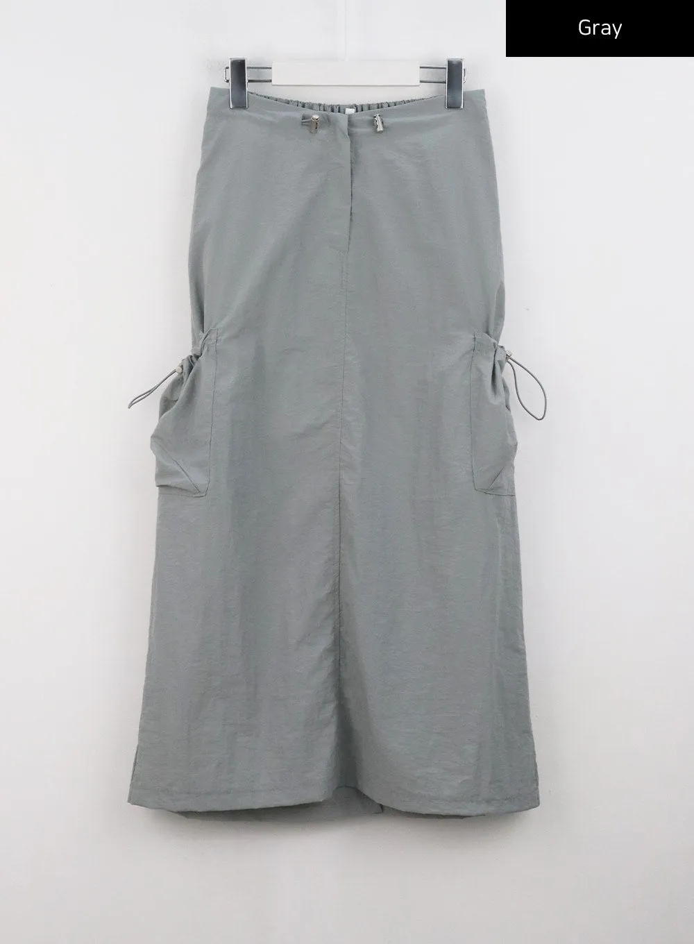 Cargo Nylon Maxi Skirt CG302