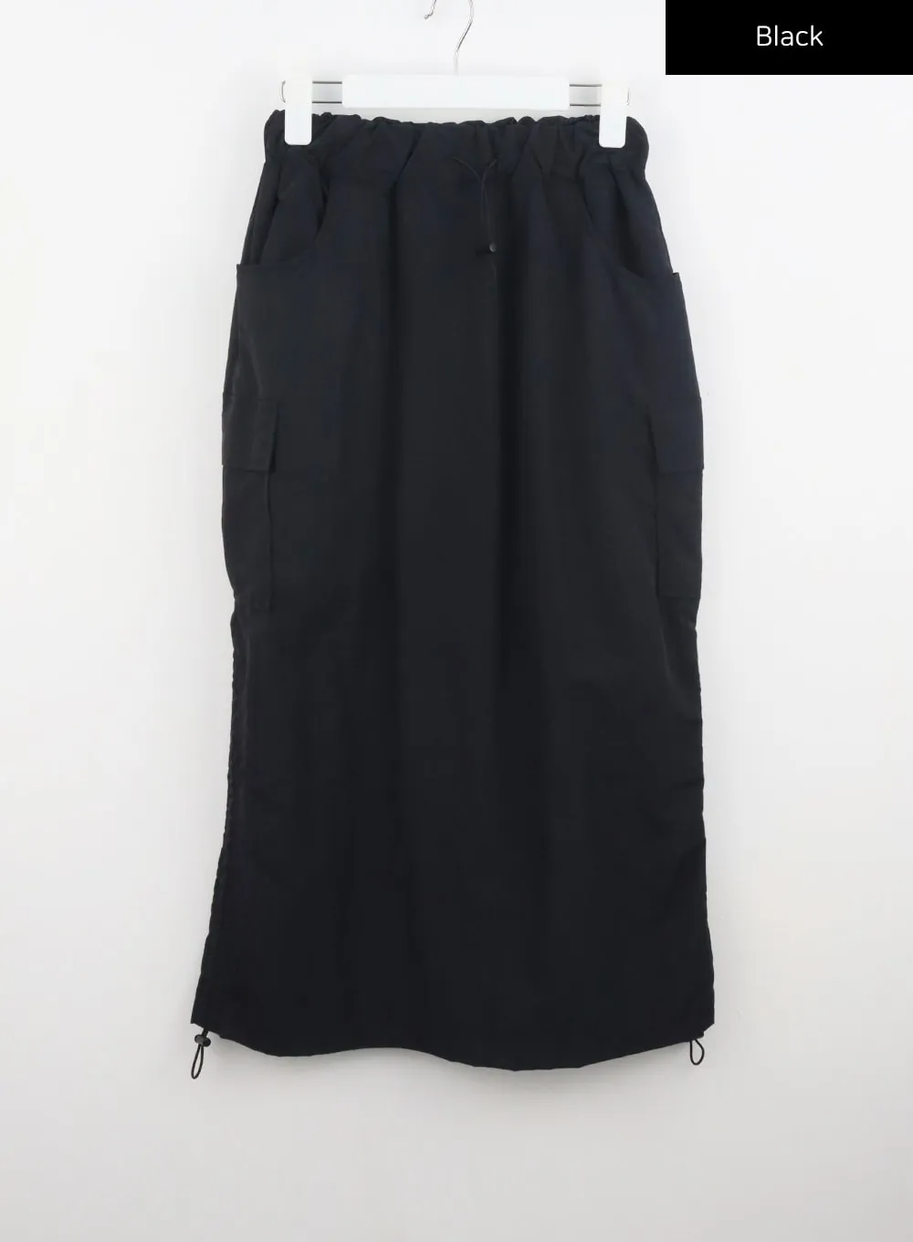 Cargo Nylon Maxi Skirt CU327