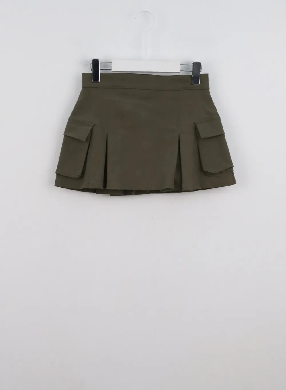 Cargo Pleated Mini Skirt CL326