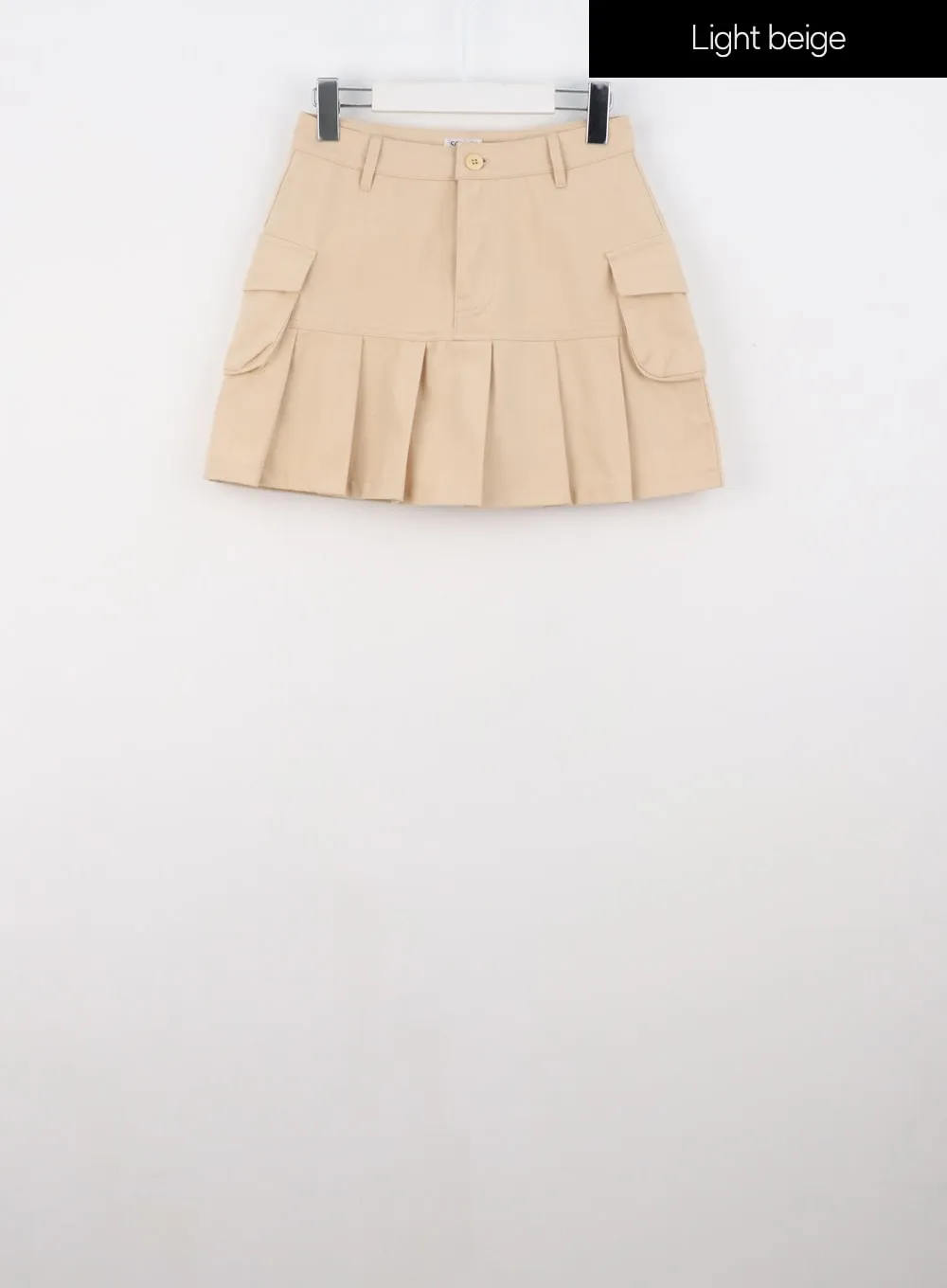 Cargo Pleated Mini Skirt IS322