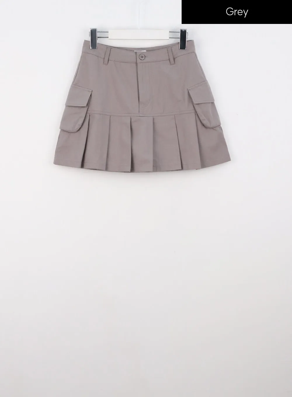 Cargo Pleated Mini Skirt IS322