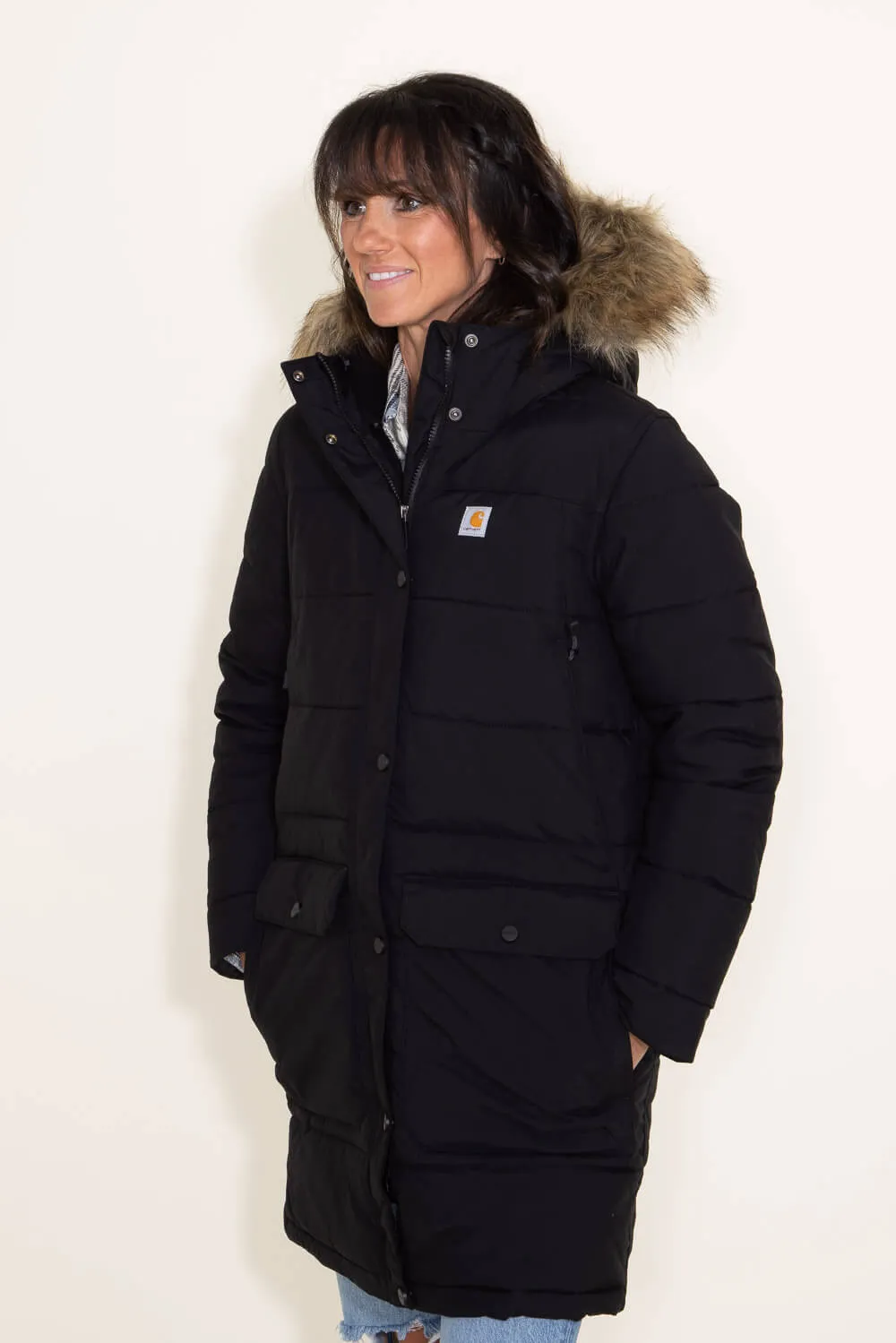 Carhartt Montana Insulated Coat for Women in Black | 105456-N04