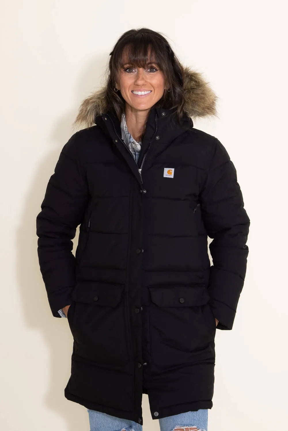 Carhartt Montana Insulated Coat for Women in Black | 105456-N04