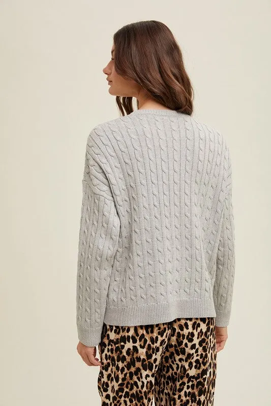 Carlie Cable Knit Sweater