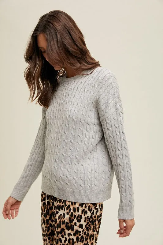 Carlie Cable Knit Sweater