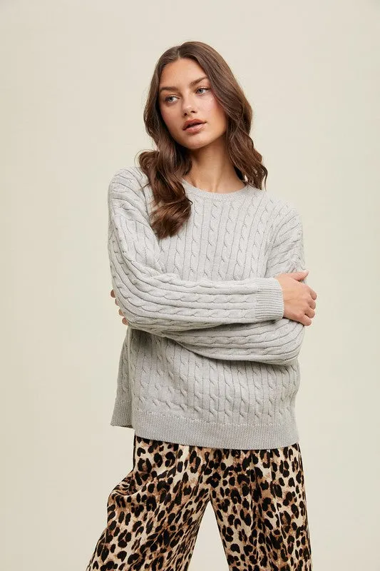 Carlie Cable Knit Sweater