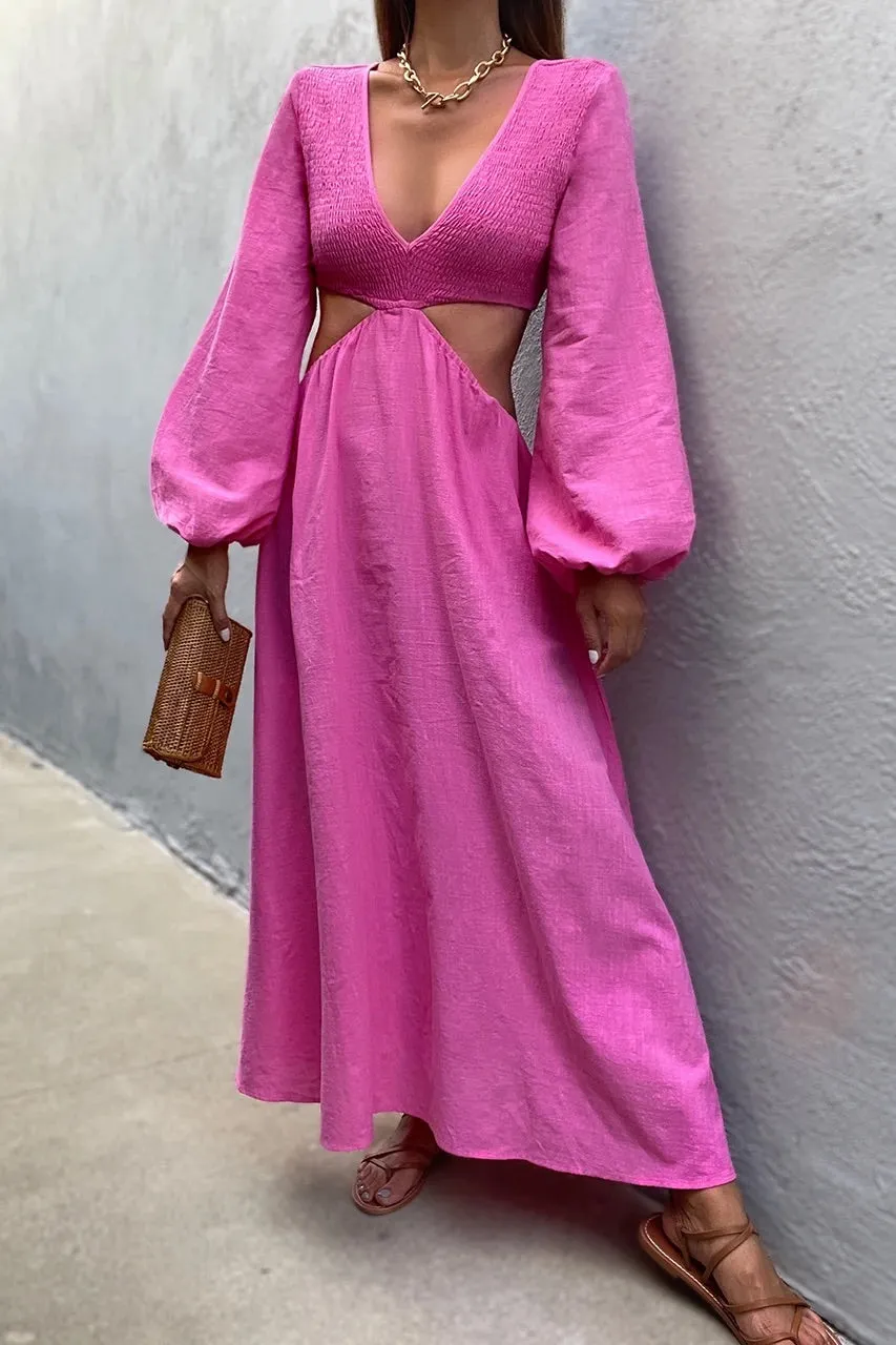 Chase fuchsia dress