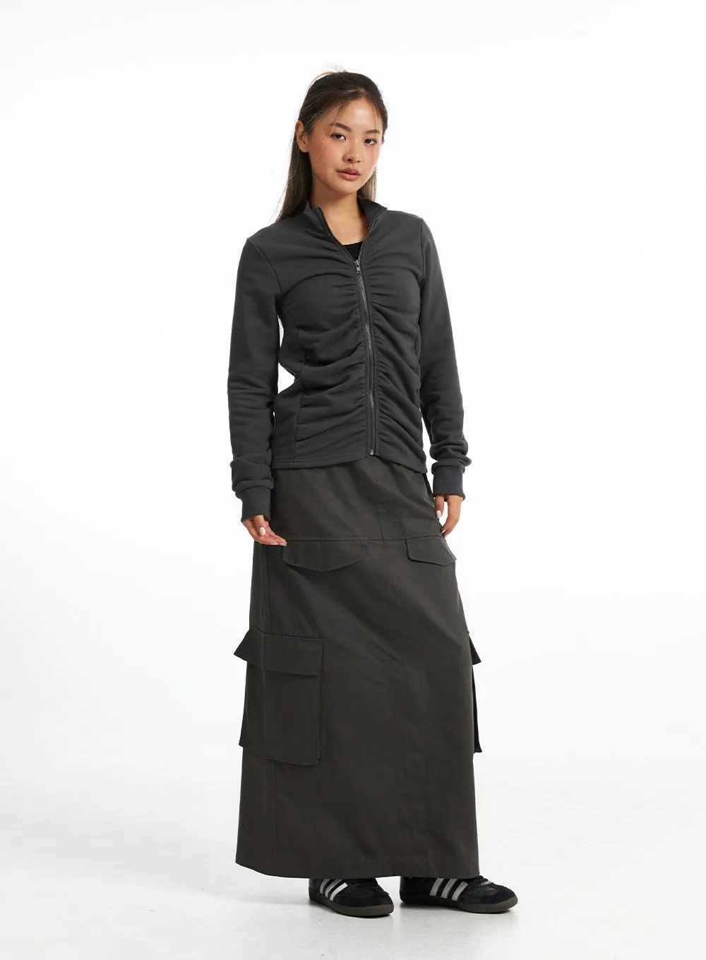 City Safari Pocketed Maxi Skirt CO318