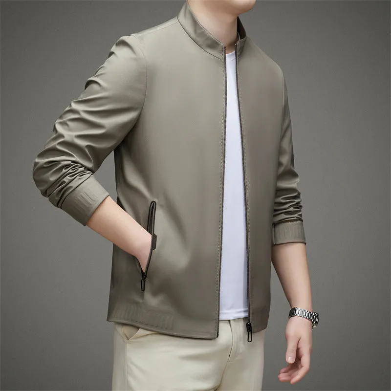 Coat Men's Polo Collar Jacket