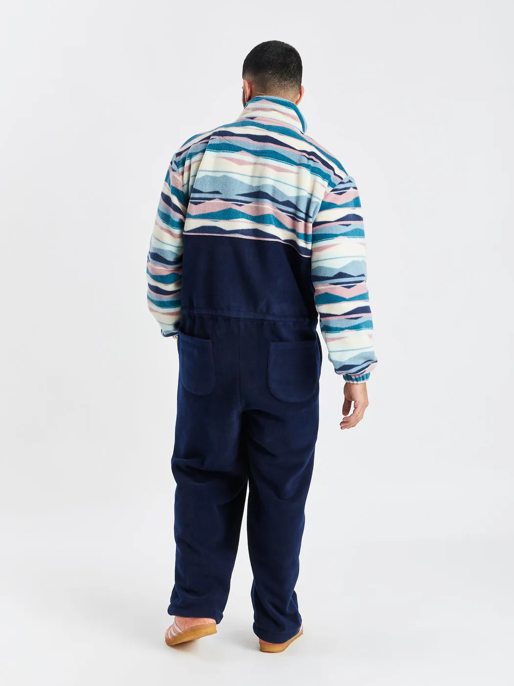 Coby Retro Pattern Fleece Boilersuit