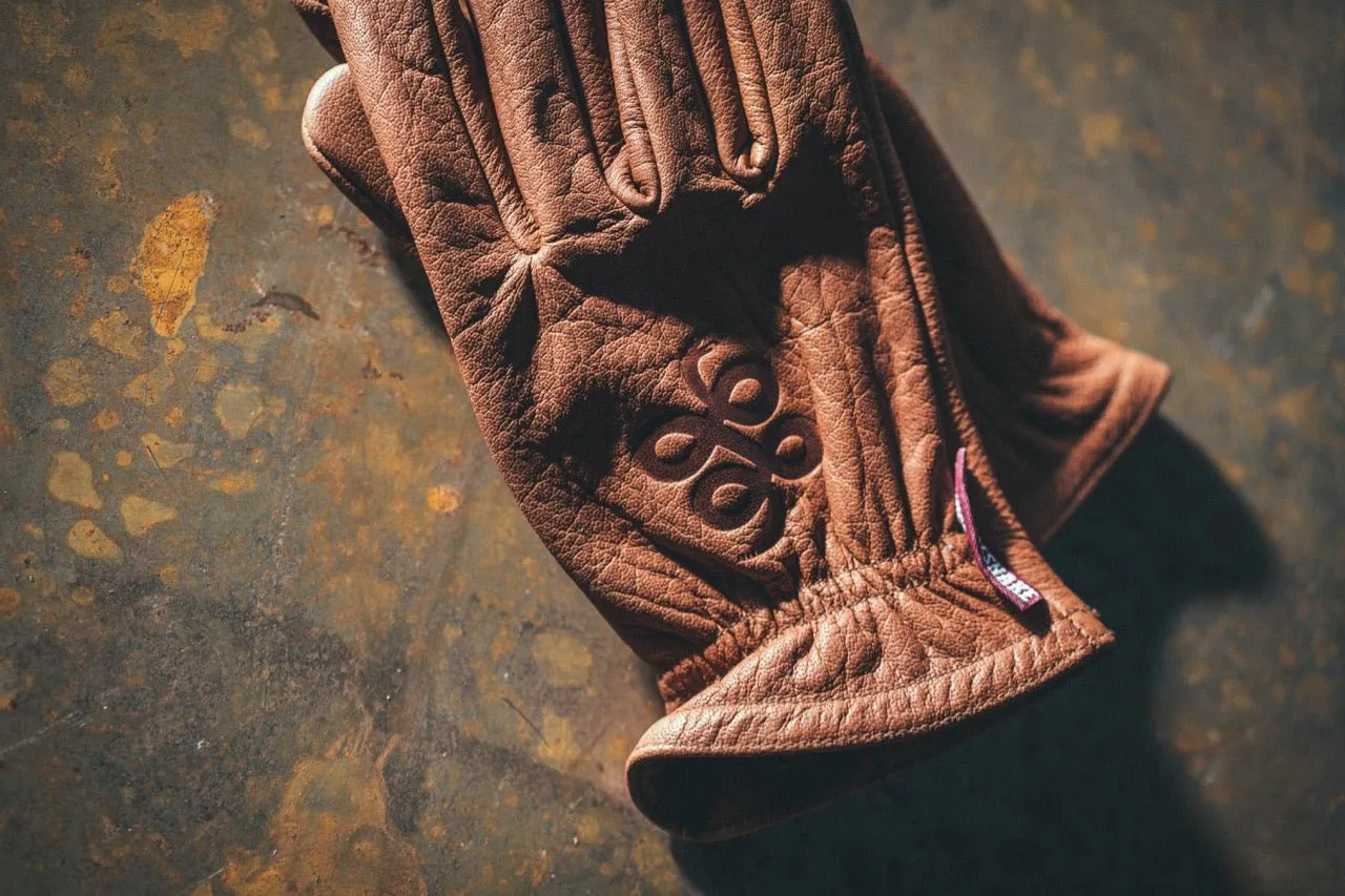 Cognac Buffalo Gloves † Road Roamer