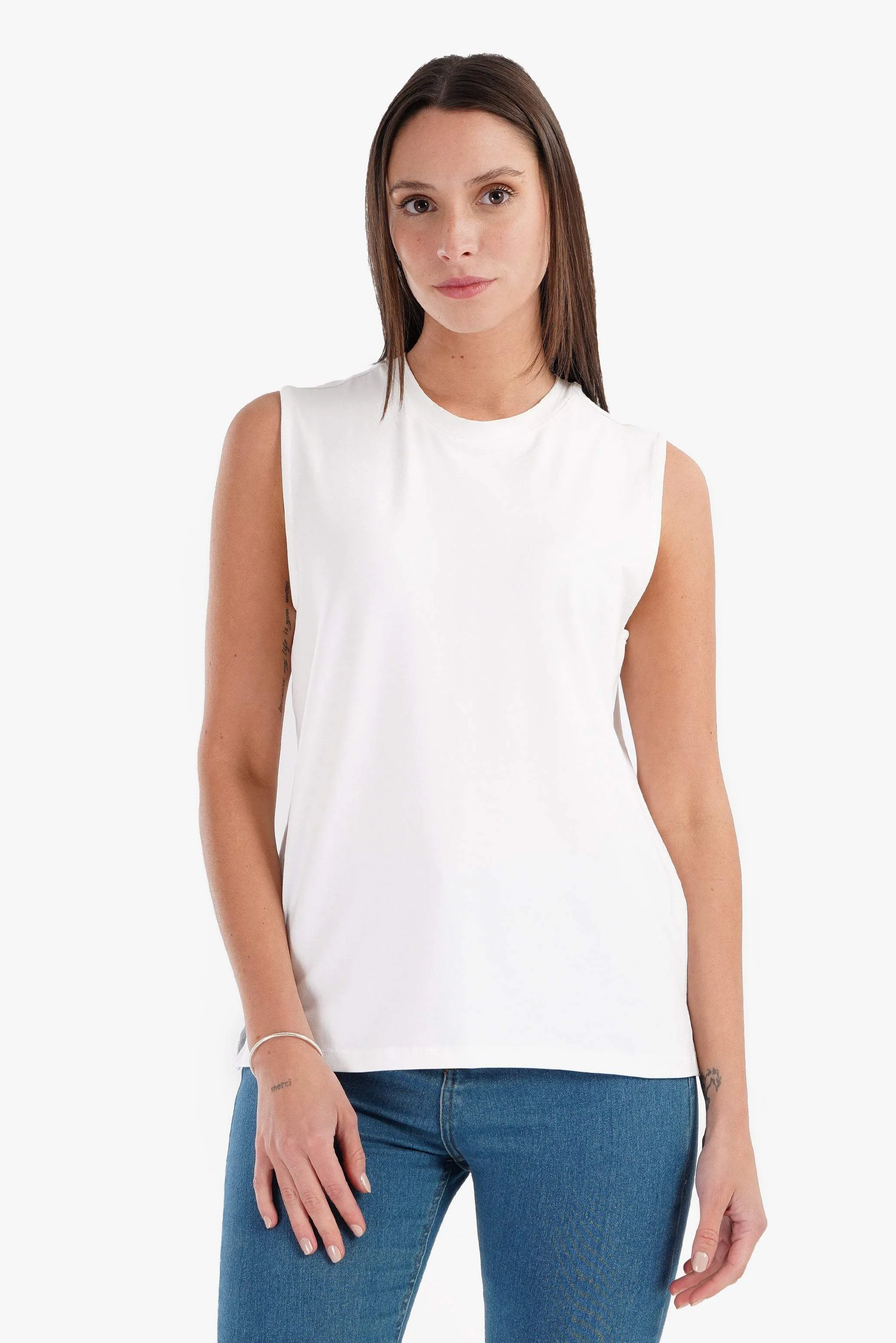 Cotton Soft Sleeveless T-Shirt