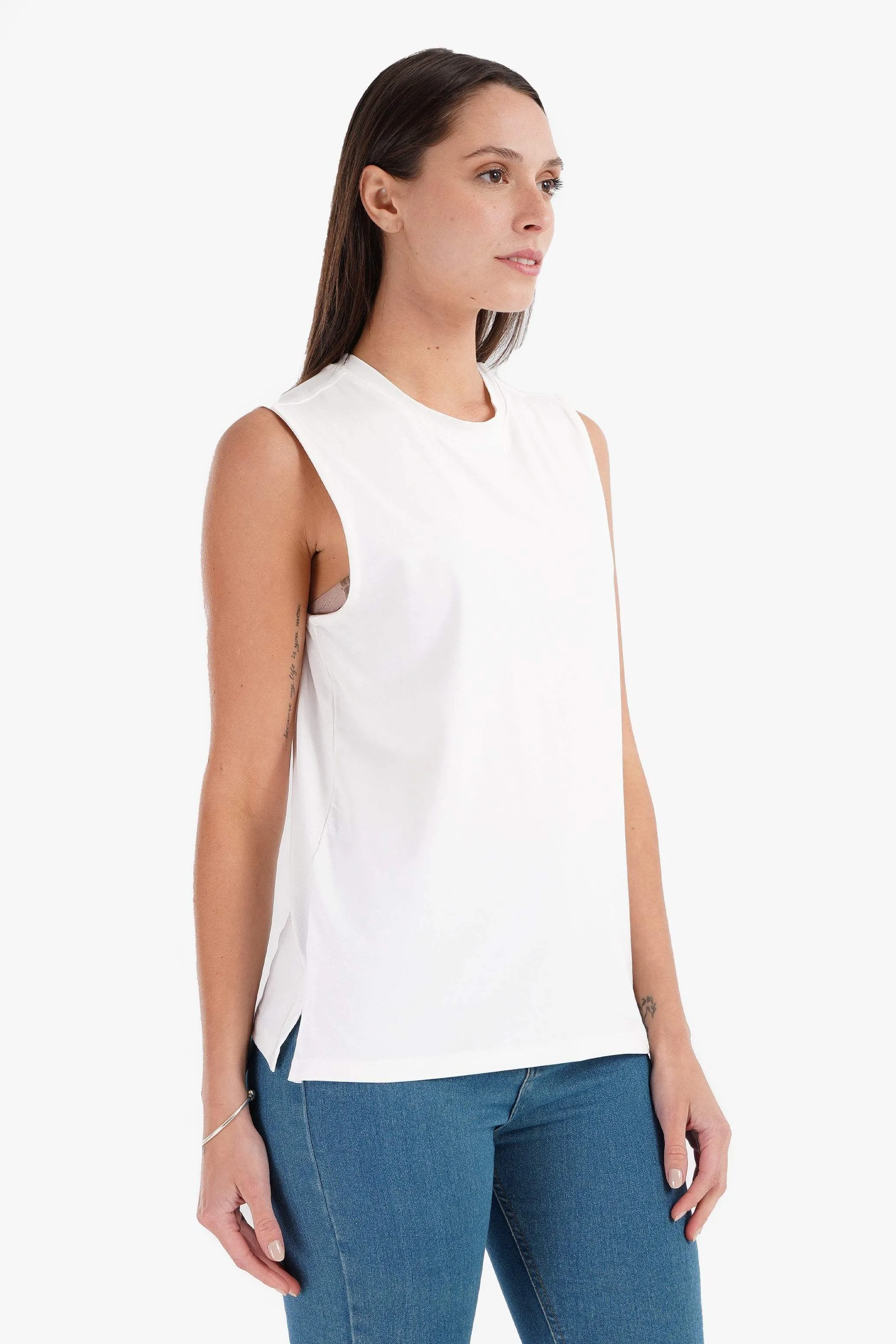 Cotton Soft Sleeveless T-Shirt