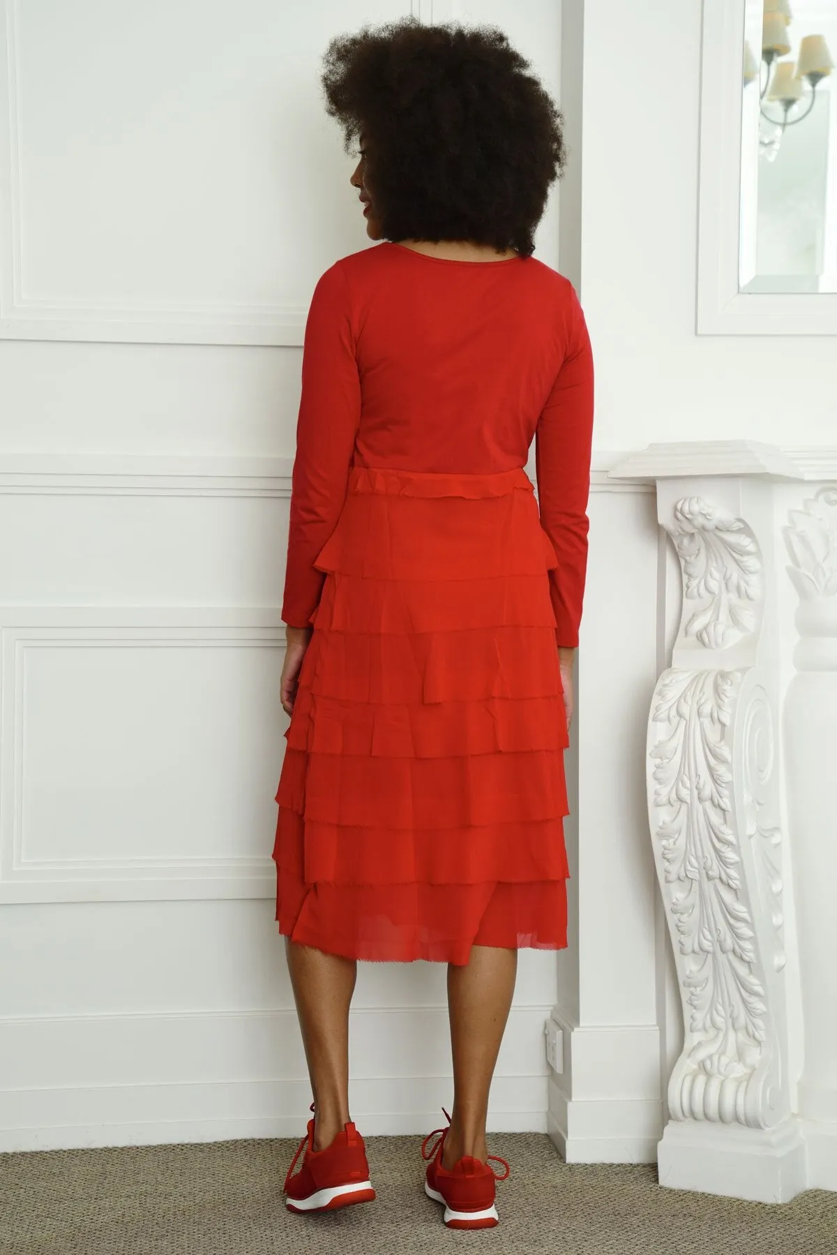 Curate Lighter Layer Dress - Red