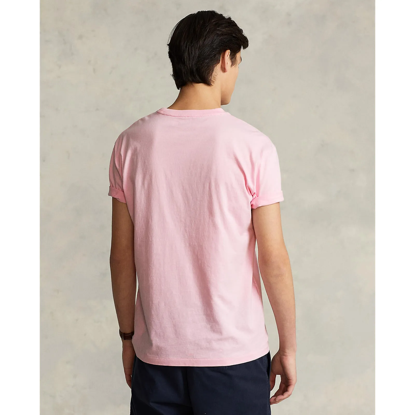 Custom Fit Jersey Crewneck T-Shirt - Pink