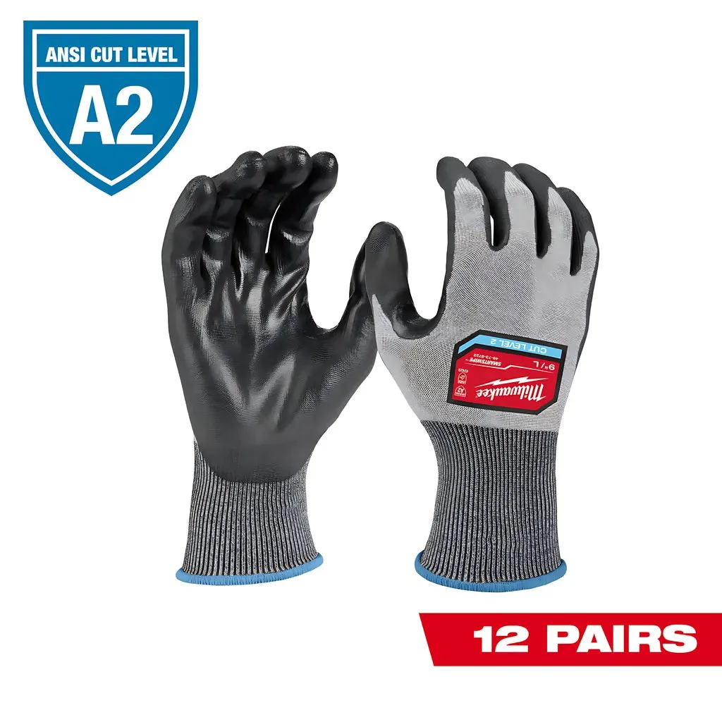 Cut Level 2 High Dexterity Polyurethane Dipped Gloves - S