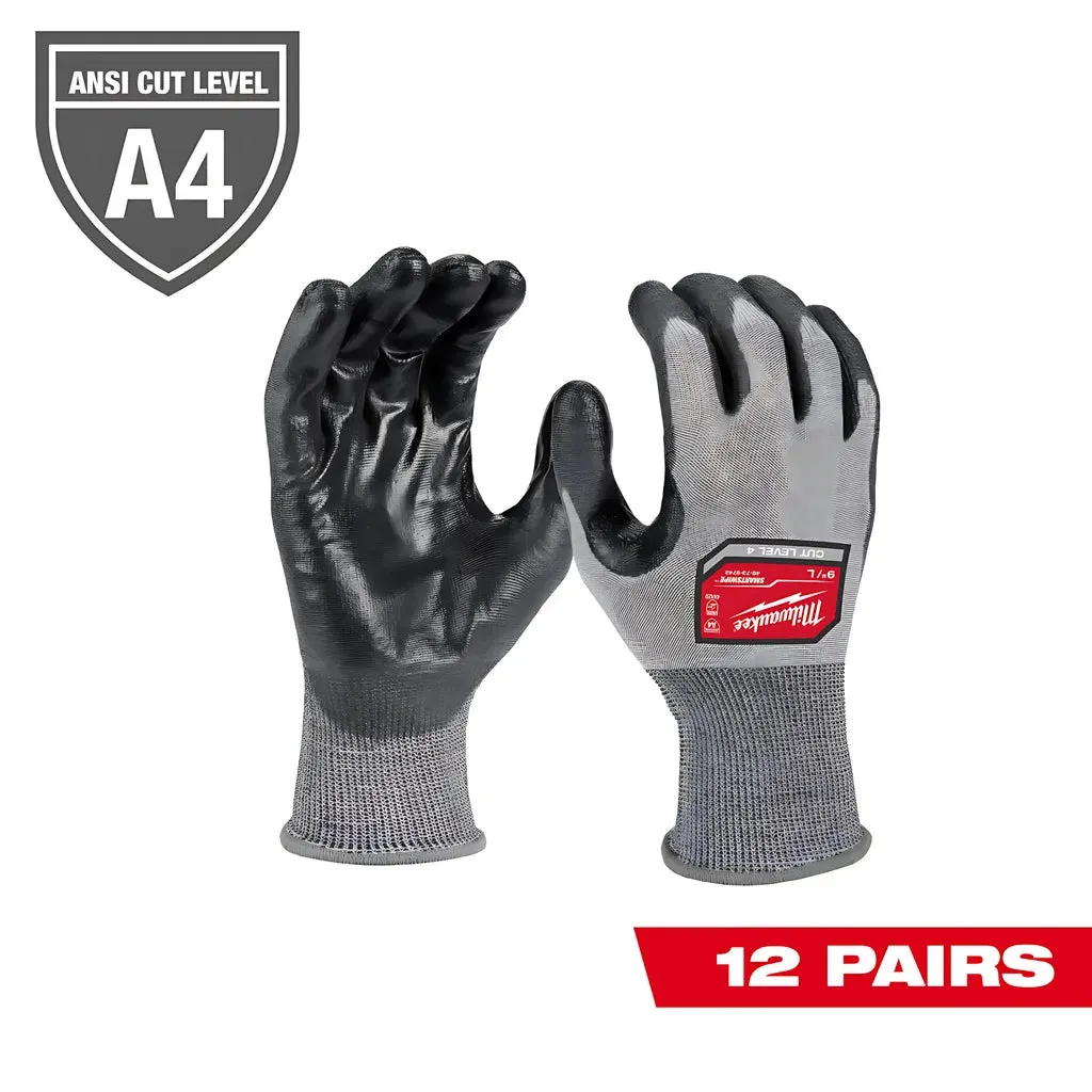 Cut Level 4 High Dexterity Polyurethane Dipped Gloves - S