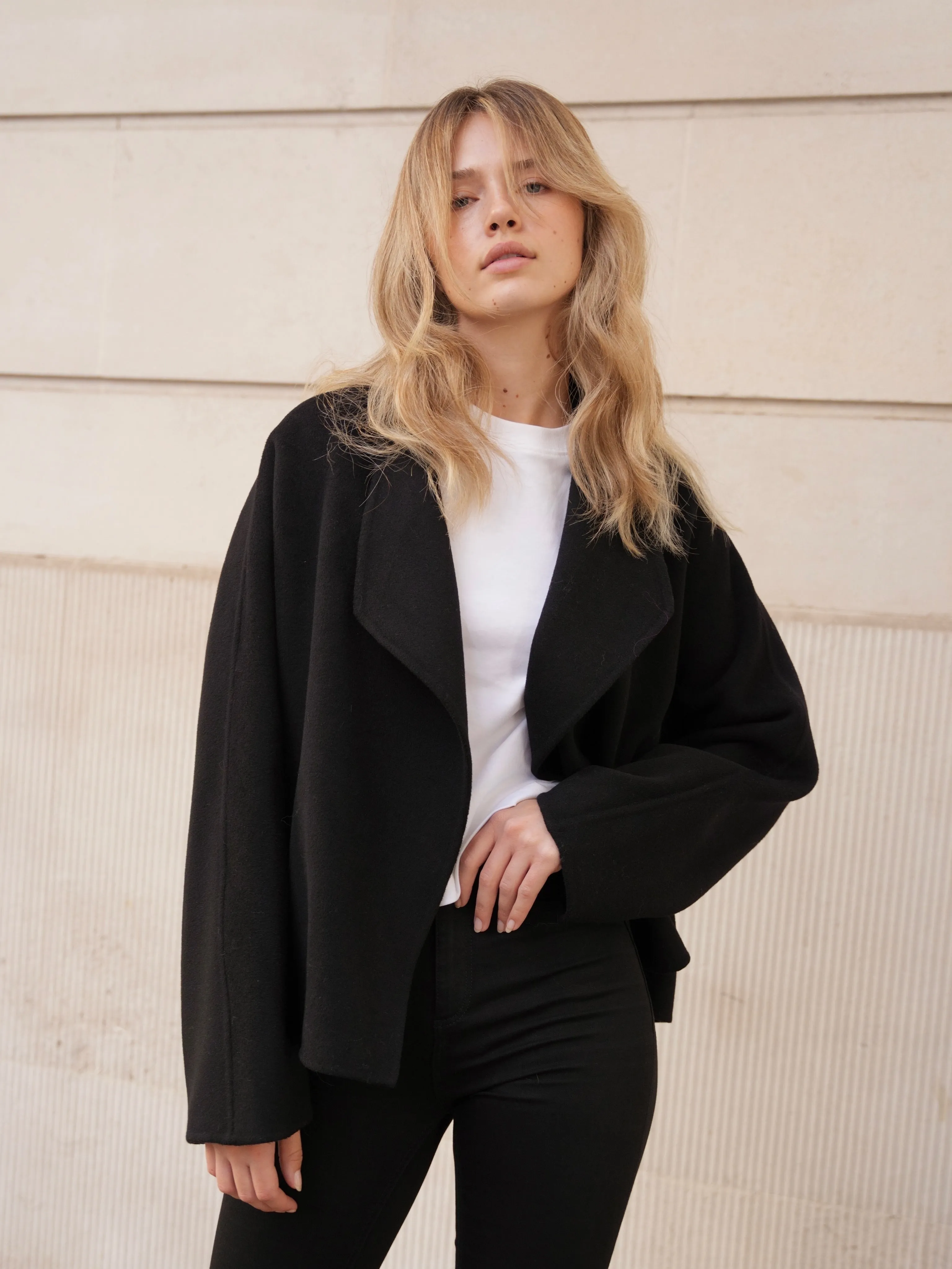 Daisy Cashmere Jacket Black